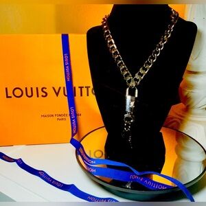 LOUIS VUITTON Silver Lock & Key #315